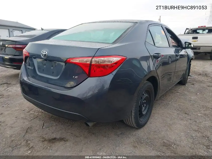 2017 Toyota Corolla Le VIN: 2T1BURHE9HC891053 Lot: 41995462
