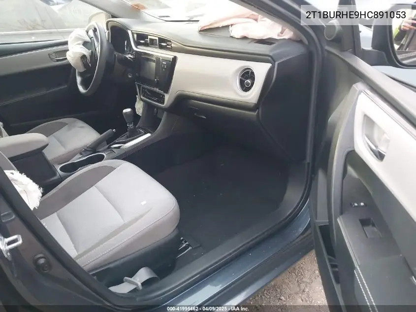 2017 Toyota Corolla Le VIN: 2T1BURHE9HC891053 Lot: 41995462