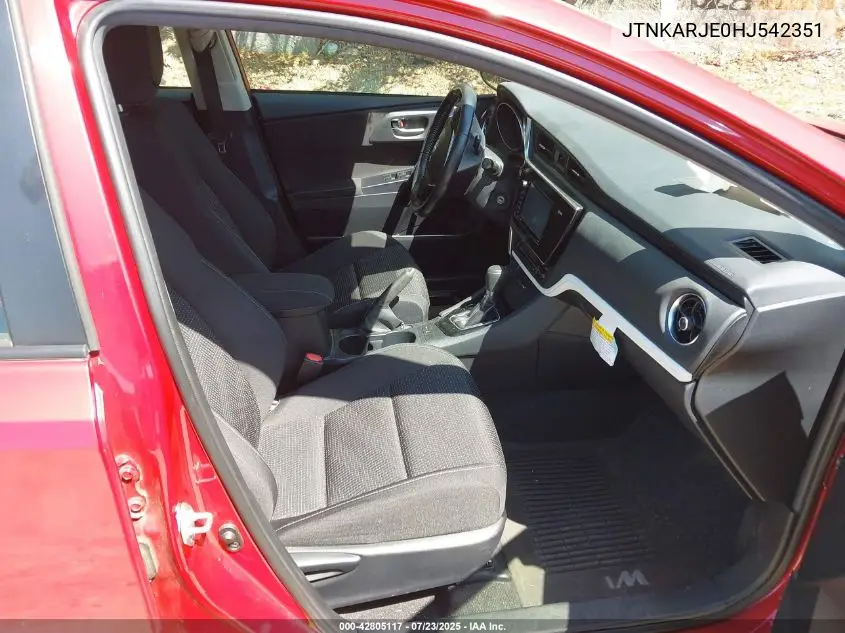 2017 Toyota Corolla Im VIN: JTNKARJE0HJ542351 Lot: 42805117