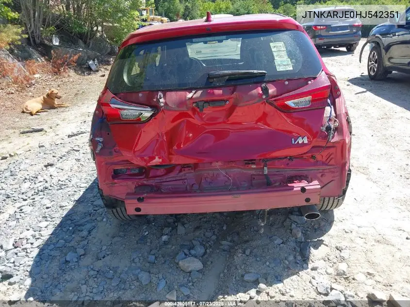 2017 Toyota Corolla Im VIN: JTNKARJE0HJ542351 Lot: 42805117