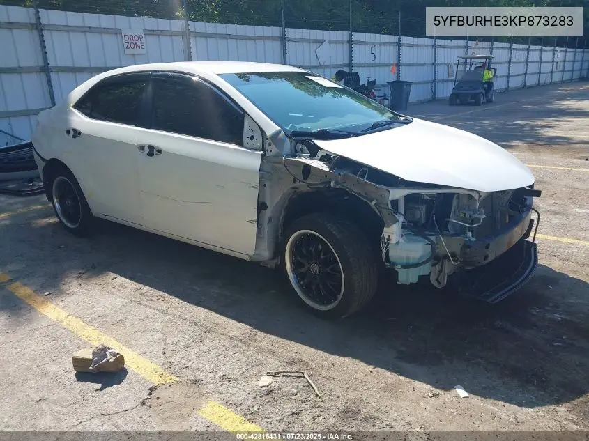 2019 Toyota Corolla Le VIN: 5YFBURHE3KP873283 Lot: 42816431