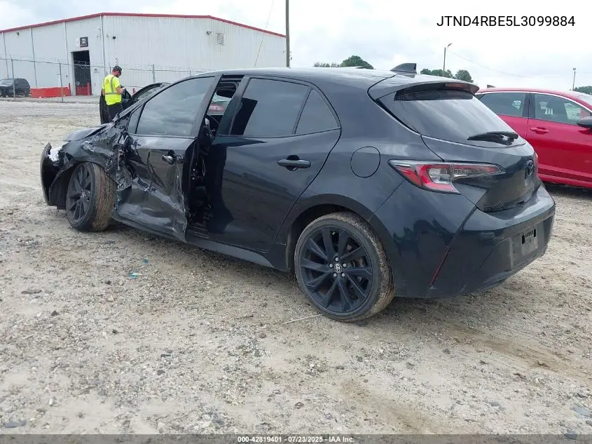 2020 Toyota Corolla Se Nightshade Edition VIN: JTND4RBE5L3099884 Lot: 42819401