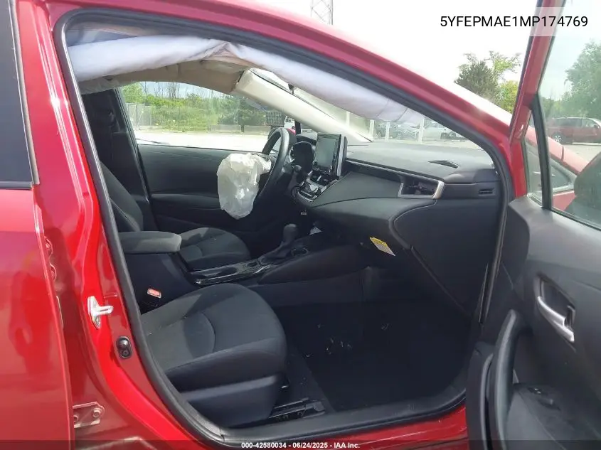 2021 Toyota Corolla Le VIN: 5YFEPMAE1MP174769 Lot: 42580034