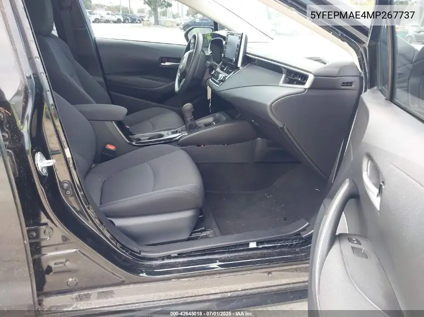 2021 Toyota Corolla Le VIN: 5YFEPMAE4MP267737 Lot: 42645018