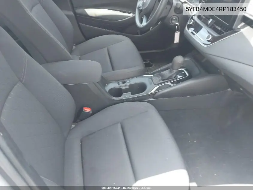 2024 Toyota Corolla Le VIN: 5YFB4MDE4RP183450 Lot: 42815241