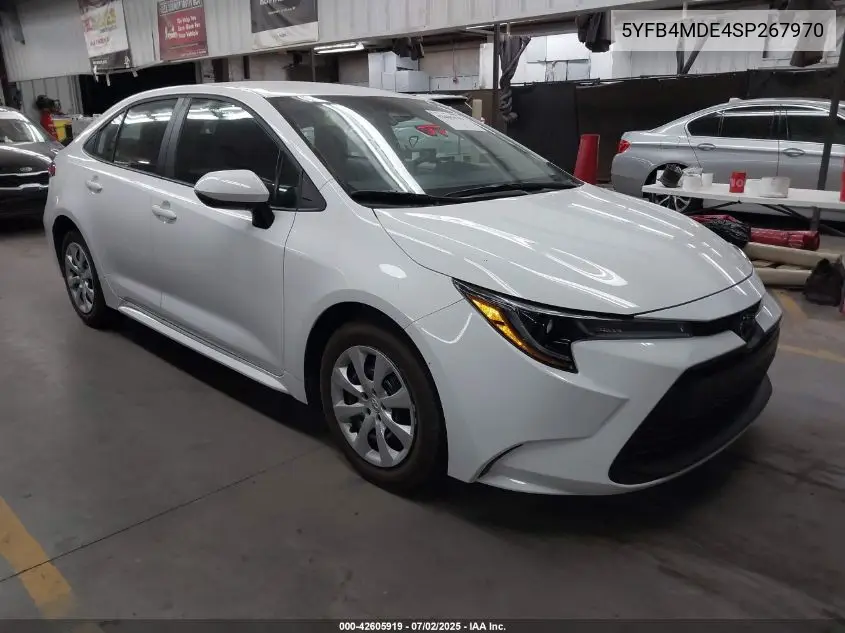 2025 Toyota Corolla Le VIN: 5YFB4MDE4SP267970 Lot: 42605919