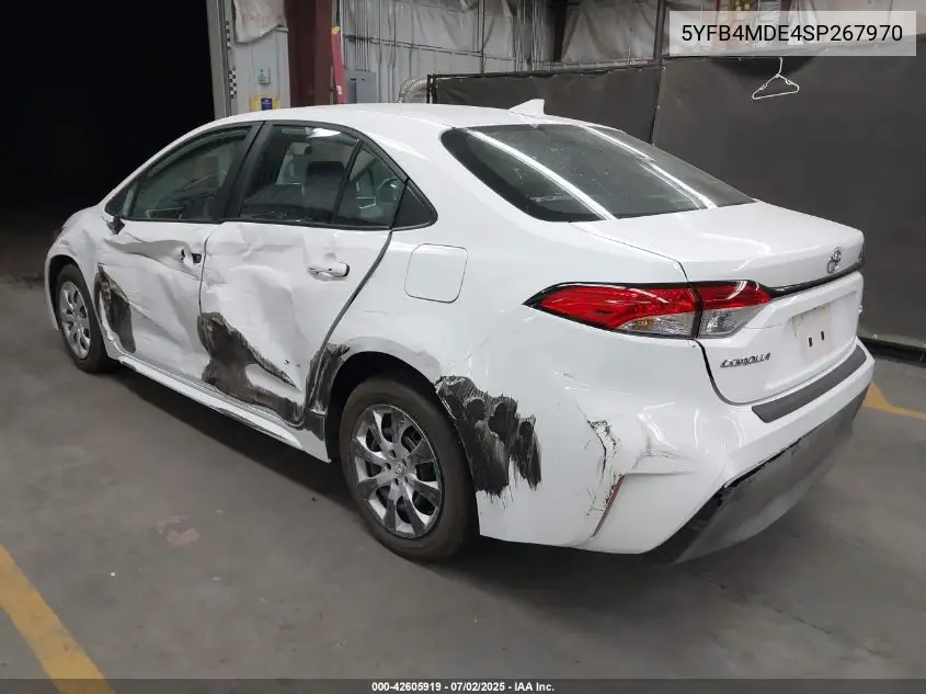 2025 Toyota Corolla Le VIN: 5YFB4MDE4SP267970 Lot: 42605919