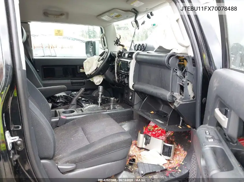 2007 Toyota Fj Cruiser VIN: JTEBU11FX70078488 Lot: 42527088
