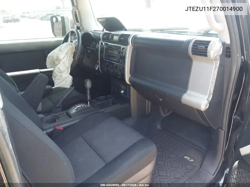 2007 Toyota Fj Cruiser VIN: JTEZU11F270014900 Lot: 42528080