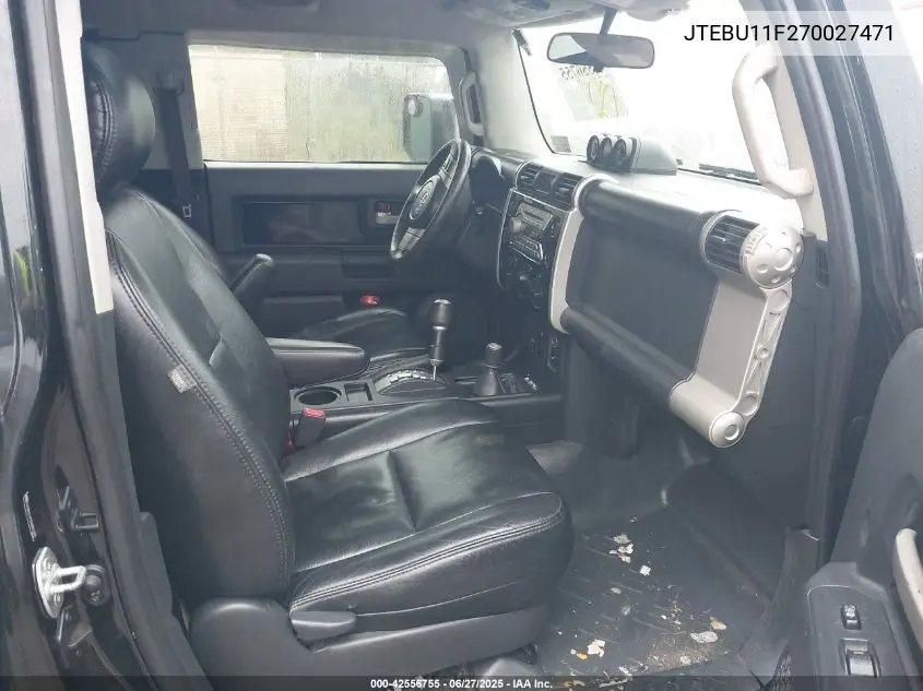 2007 Toyota Fj Cruiser VIN: JTEBU11F270027471 Lot: 42556755