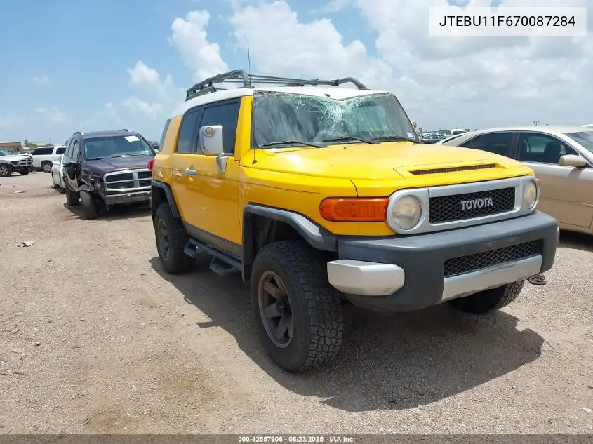 2007 Toyota Fj Cruiser VIN: JTEBU11F670087284 Lot: 42557906