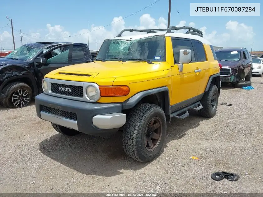 2007 Toyota Fj Cruiser VIN: JTEBU11F670087284 Lot: 42557906