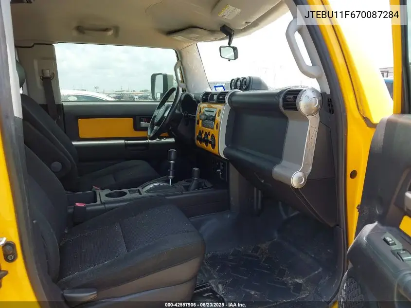 2007 Toyota Fj Cruiser VIN: JTEBU11F670087284 Lot: 42557906