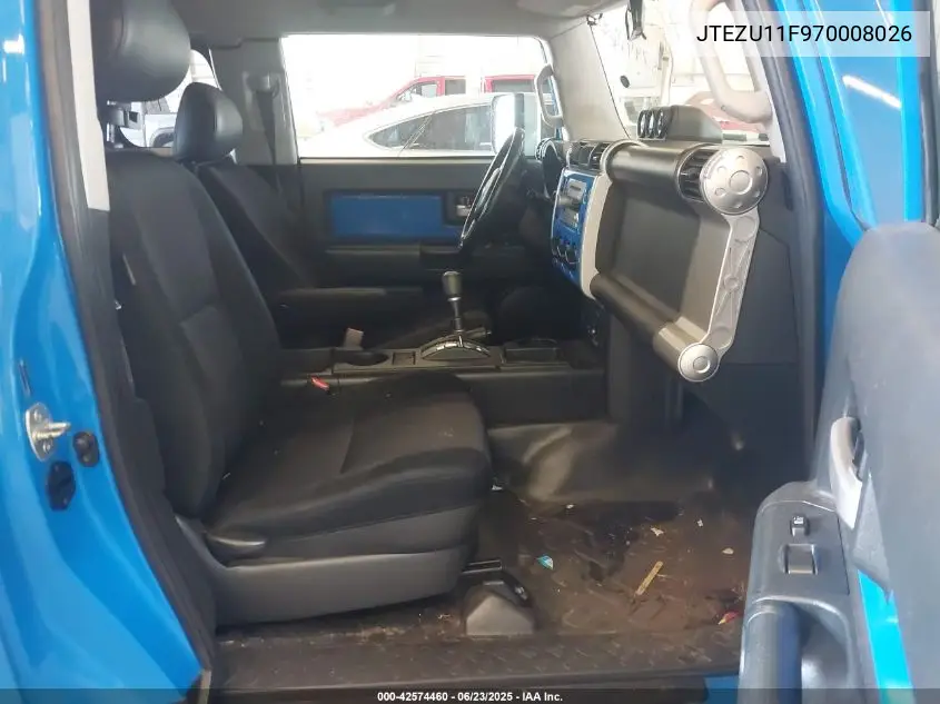 2007 Toyota Fj Cruiser VIN: JTEZU11F970008026 Lot: 42574460