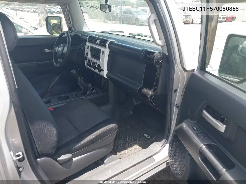 2007 Toyota Fj Cruiser VIN: JTEBU11F570080858 Lot: 42589416