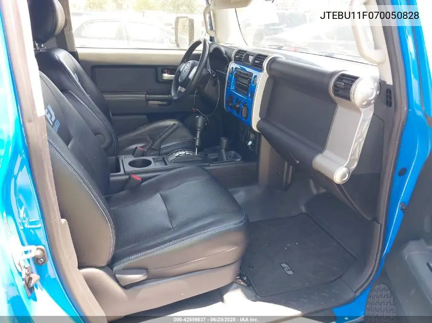 2007 Toyota Fj Cruiser VIN: JTEBU11F070050828 Lot: 42599537
