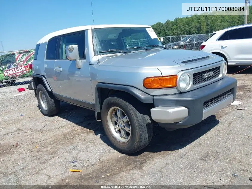 2007 Toyota Fj Cruiser VIN: JTEZU11F170008084 Lot: 42706034