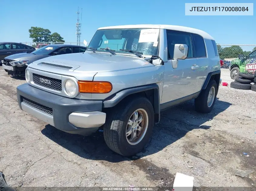 2007 Toyota Fj Cruiser VIN: JTEZU11F170008084 Lot: 42706034