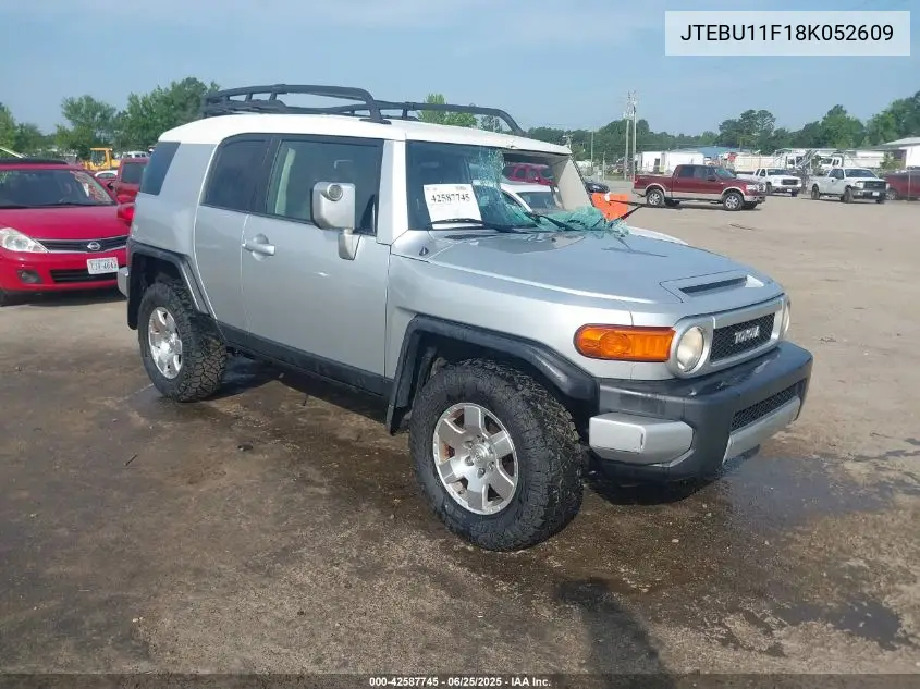 2008 Toyota Fj Cruiser VIN: JTEBU11F18K052609 Lot: 42587745
