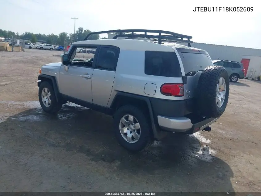 2008 Toyota Fj Cruiser VIN: JTEBU11F18K052609 Lot: 42587745