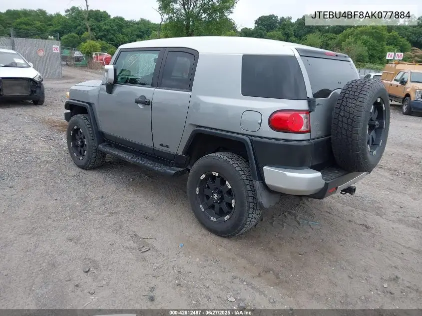2010 Toyota Fj Cruiser VIN: JTEBU4BF8AK077884 Lot: 42612487