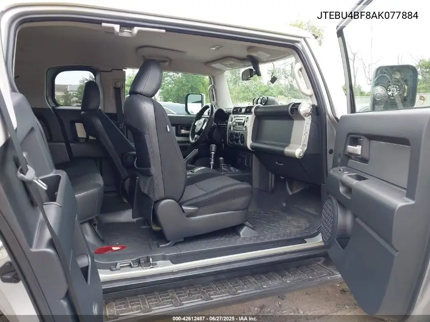 2010 Toyota Fj Cruiser VIN: JTEBU4BF8AK077884 Lot: 42612487
