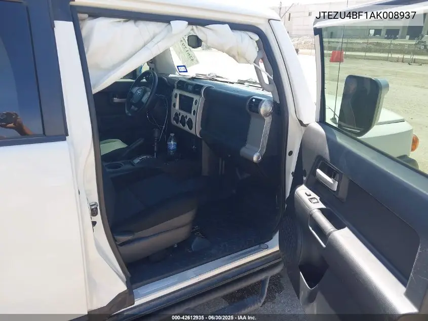 2010 Toyota Fj Cruiser VIN: JTEZU4BF1AK008937 Lot: 42612935