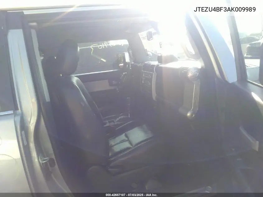 2010 Toyota Fj Cruiser VIN: JTEZU4BF3AK009989 Lot: 42657107