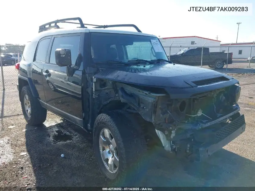 2010 Toyota Fj Cruiser VIN: JTEZU4BF7AK009283 Lot: 42728252