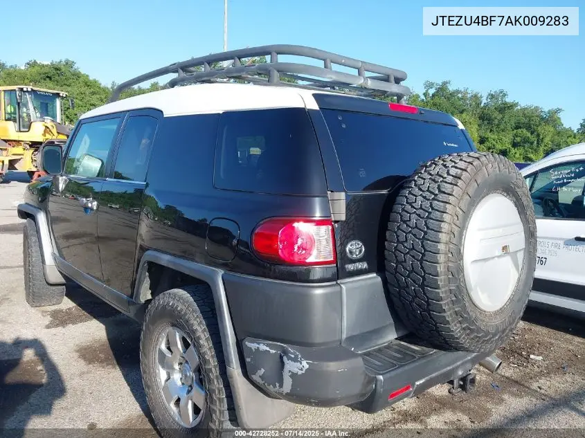 2010 Toyota Fj Cruiser VIN: JTEZU4BF7AK009283 Lot: 42728252