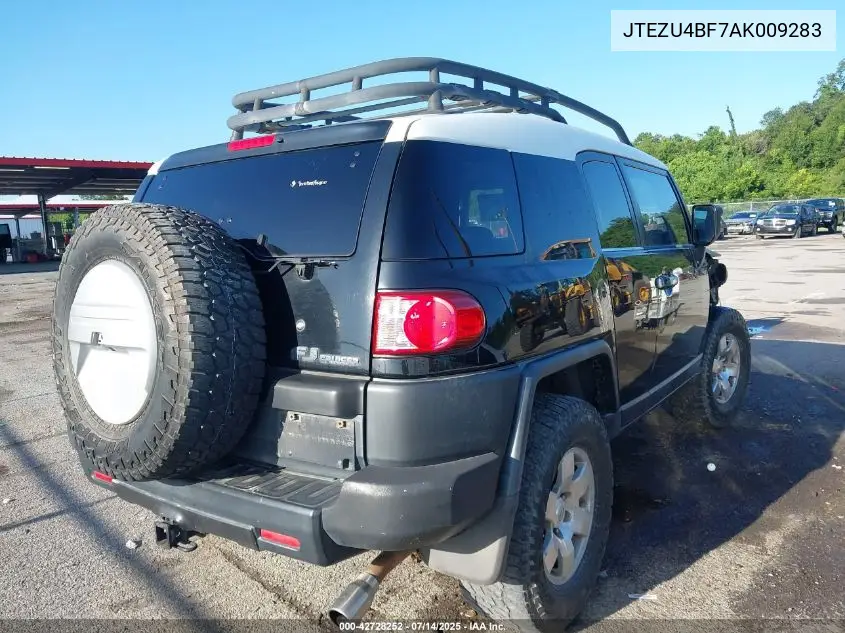 2010 Toyota Fj Cruiser VIN: JTEZU4BF7AK009283 Lot: 42728252