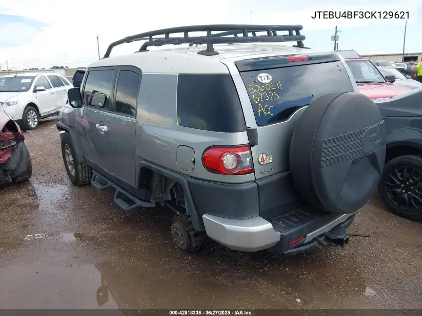 2012 Toyota Fj Cruiser VIN: JTEBU4BF3CK129621 Lot: 42618336