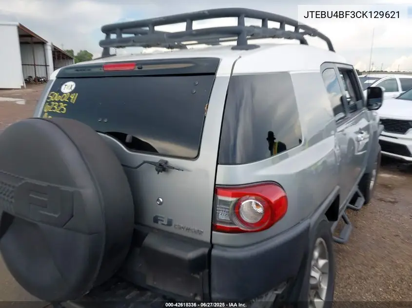 2012 Toyota Fj Cruiser VIN: JTEBU4BF3CK129621 Lot: 42618336