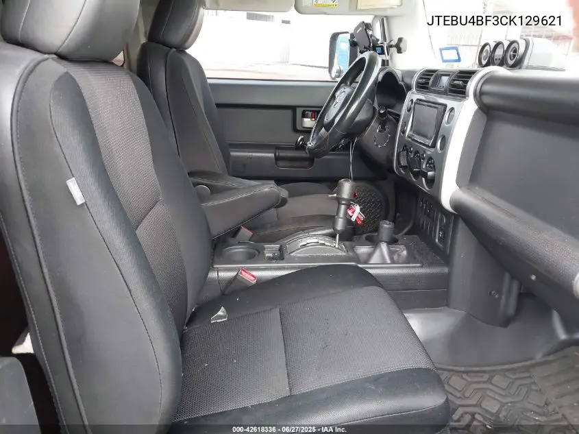 2012 Toyota Fj Cruiser VIN: JTEBU4BF3CK129621 Lot: 42618336