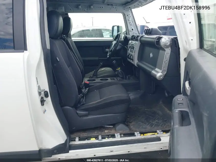 2013 Toyota Fj Cruiser VIN: JTEBU4BF2DK158996 Lot: 42627611
