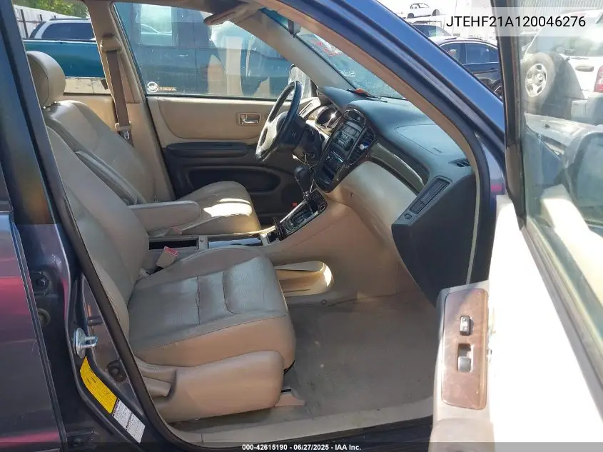 2002 Toyota Highlander Limited V6 VIN: JTEHF21A120046276 Lot: 42615190
