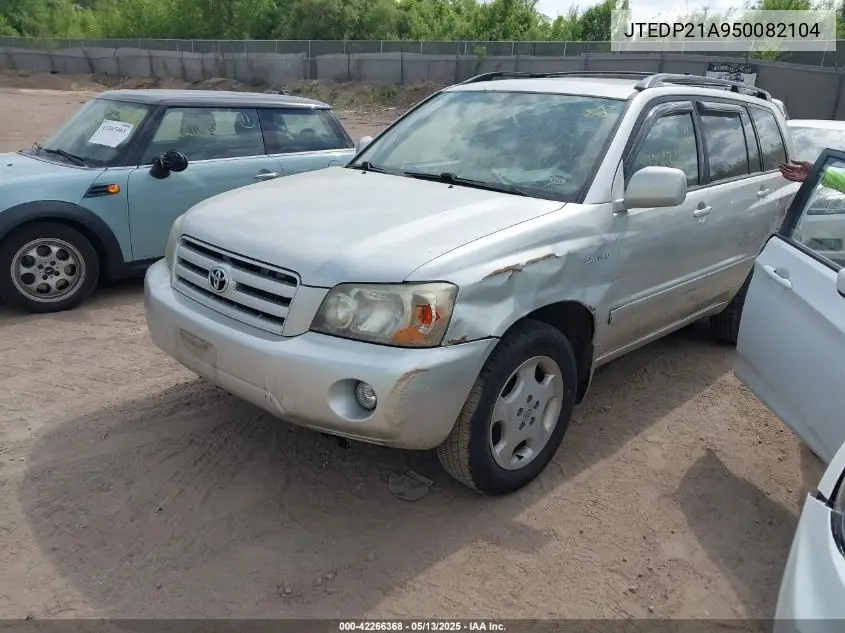 2005 Toyota Highlander Limited V6 VIN: JTEDP21A950082104 Lot: 42266368