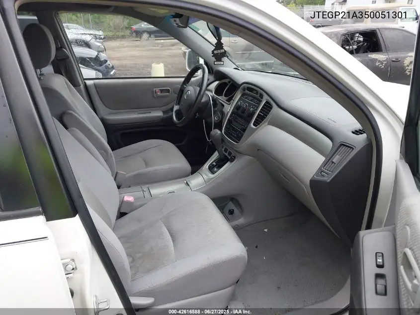 2005 Toyota Highlander V6 VIN: JTEGP21A350051301 Lot: 42616588