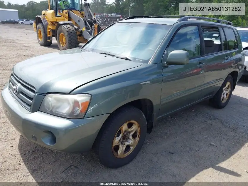 2005 Toyota Highlander VIN: JTEGD21A850131282 Lot: 42624432