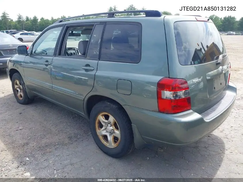 2005 Toyota Highlander VIN: JTEGD21A850131282 Lot: 42624432