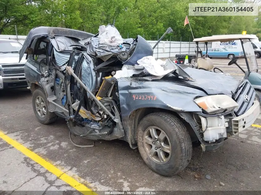 2006 Toyota Highlander V6 VIN: JTEEP21A360154405 Lot: 42233448