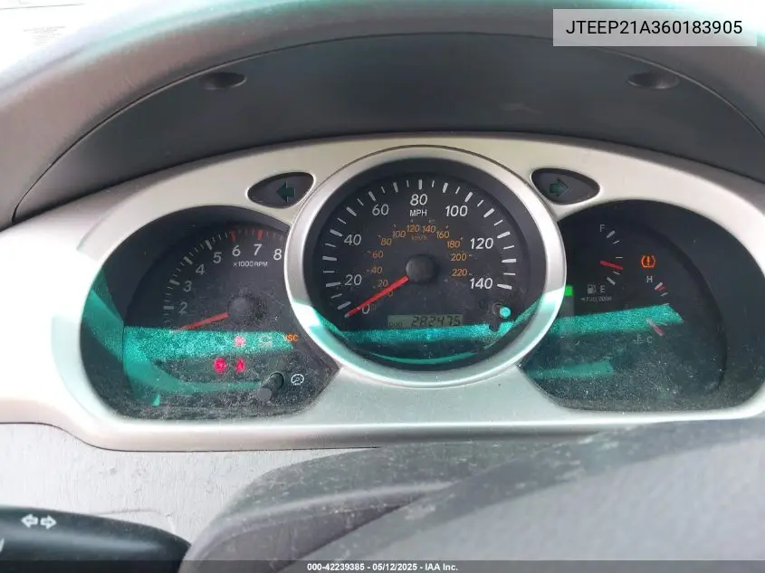 2006 Toyota Highlander Limited V6 VIN: JTEEP21A360183905 Lot: 42239385