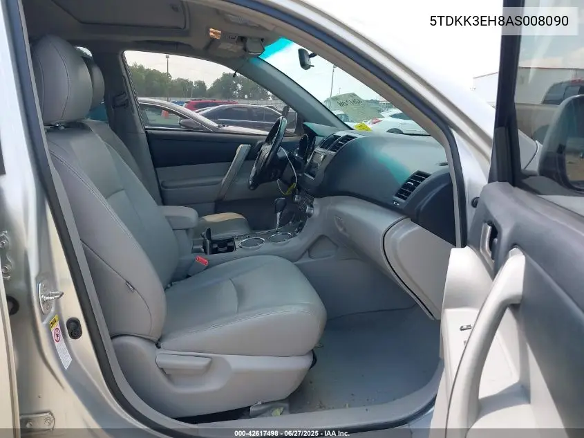 2010 Toyota Highlander Se V6 VIN: 5TDKK3EH8AS008090 Lot: 42617498
