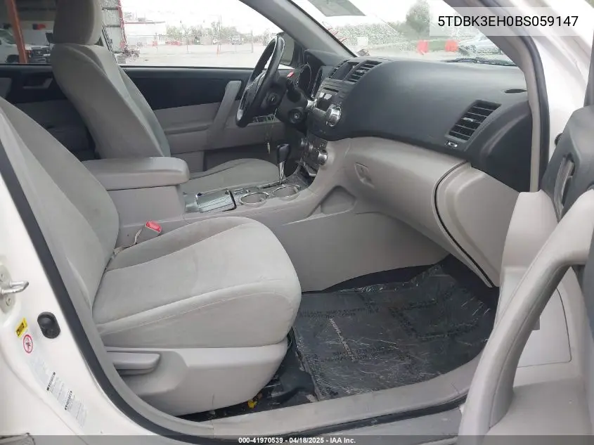 2011 Toyota Highlander Se VIN: 5TDBK3EH0BS059147 Lot: 41970539