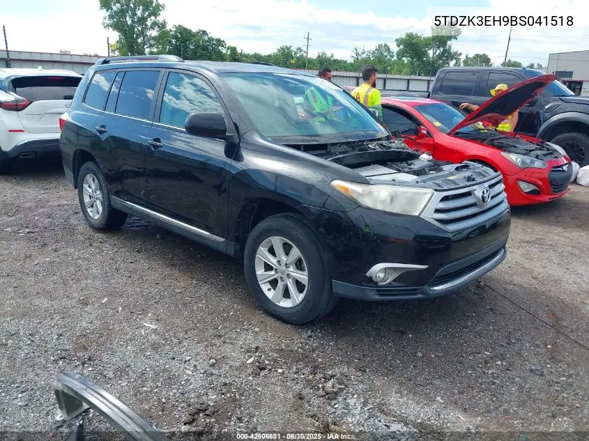 2011 Toyota Highlander Base V6 VIN: 5TDZK3EH9BS041518 Lot: 42606681
