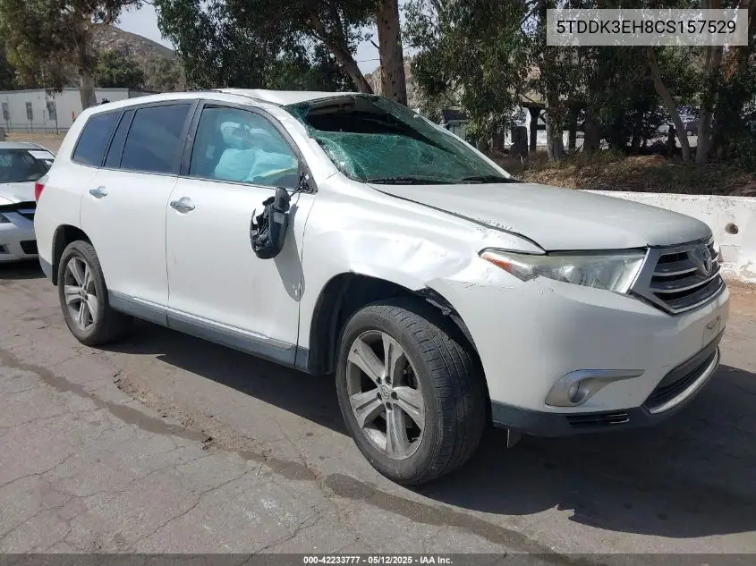 2012 Toyota Highlander Limited V6 VIN: 5TDDK3EH8CS157529 Lot: 42233777
