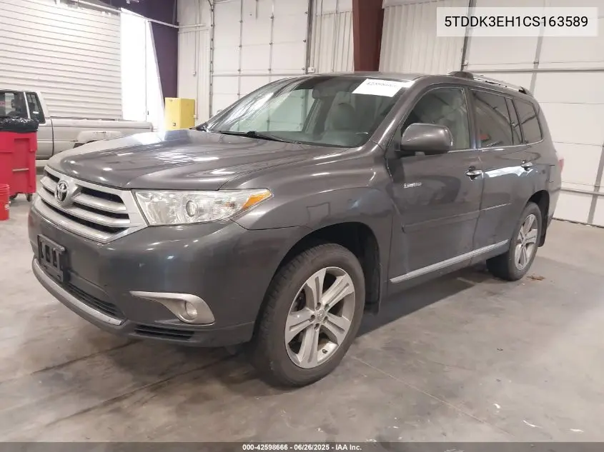 2012 Toyota Highlander Limited VIN: 5TDDK3EH1CS163589 Lot: 42598666