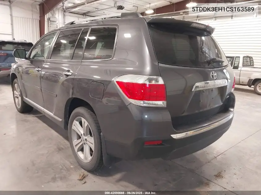 2012 Toyota Highlander Limited VIN: 5TDDK3EH1CS163589 Lot: 42598666