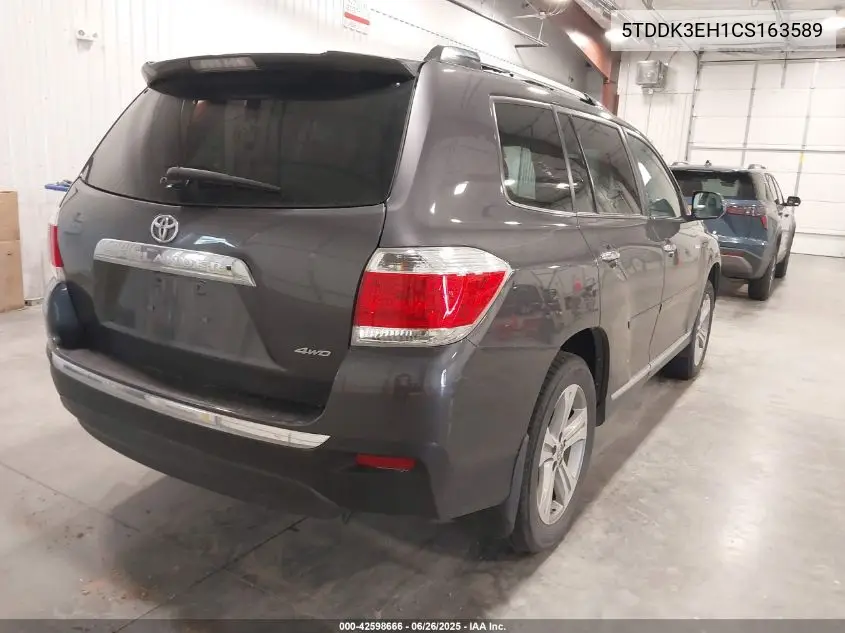 2012 Toyota Highlander Limited VIN: 5TDDK3EH1CS163589 Lot: 42598666