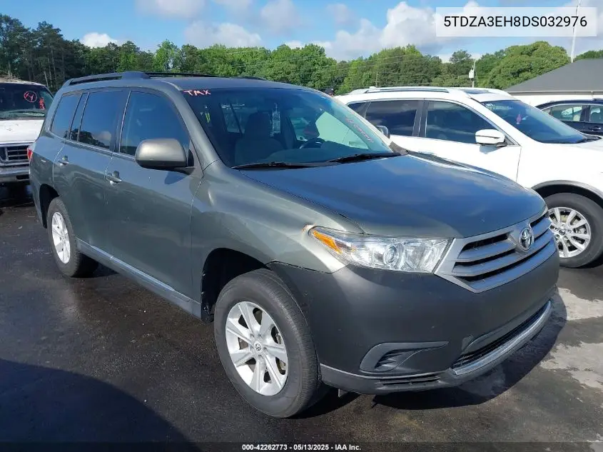 2013 Toyota Highlander VIN: 5TDZA3EH8DS032976 Lot: 42262773